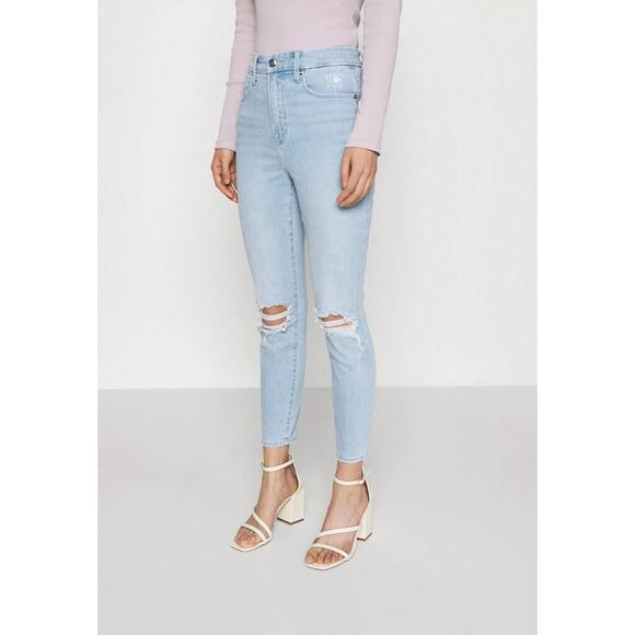 REVOLVE Good American NWT Good Waist Crop High Rise Jeans - Picture 1 of 9